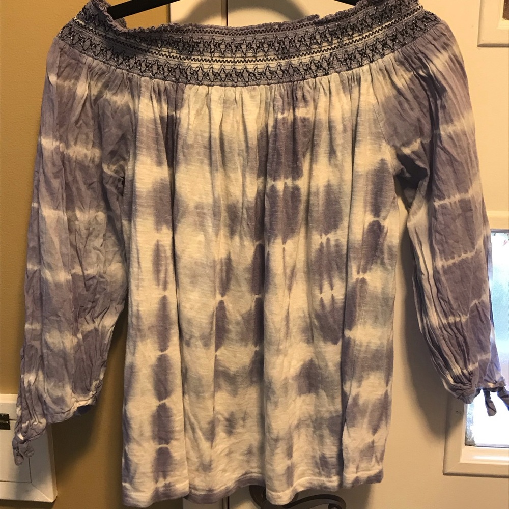 Off the Shoulder Tie Dye Women’s Top
